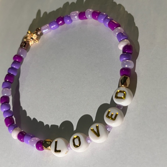 Beaded Bracelet “Loved” - Picture 6 of 10